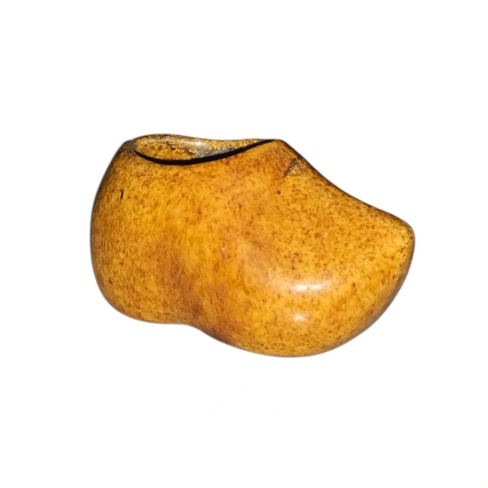 Vintage Ceramic Dutch Clog Shoe Miniature Figurine